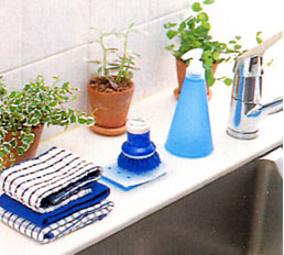 お掃除グッズを手元に置く