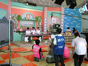 フジテレビでの番組制作の様子
