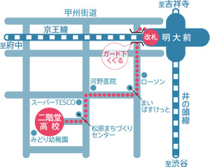 日本女子体育大学附属二階堂高等学校　テラス