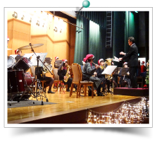 毎年人気の吹奏楽部の演奏