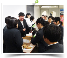 仕事内容にみんな興味深々