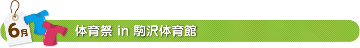 6月体育祭 in 駒沢体育館