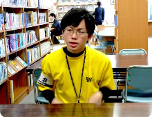 生徒会副会長・新沼勇輝さん 生徒会副会長・新沼勇輝さん