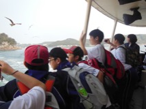 黒船に乗船して歴史に思いを馳せました