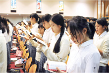 キリスト教教育の様子