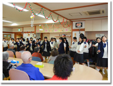 クリスマス訪問の様子