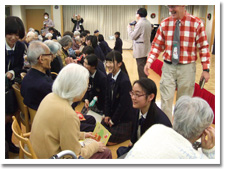 クリスマス訪問の様子